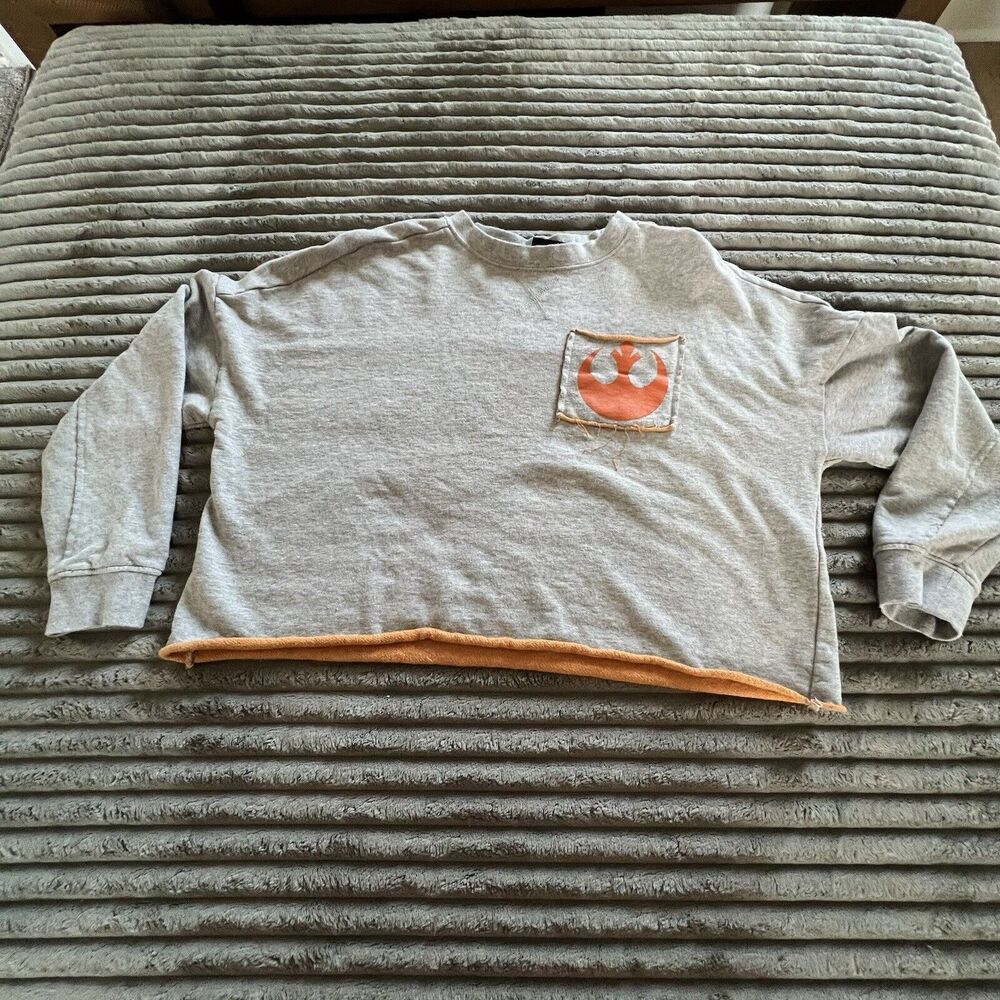 Star Wars The Rise Of Skywalker Resistance Raw-Edge Athletic Jersey Shirt S